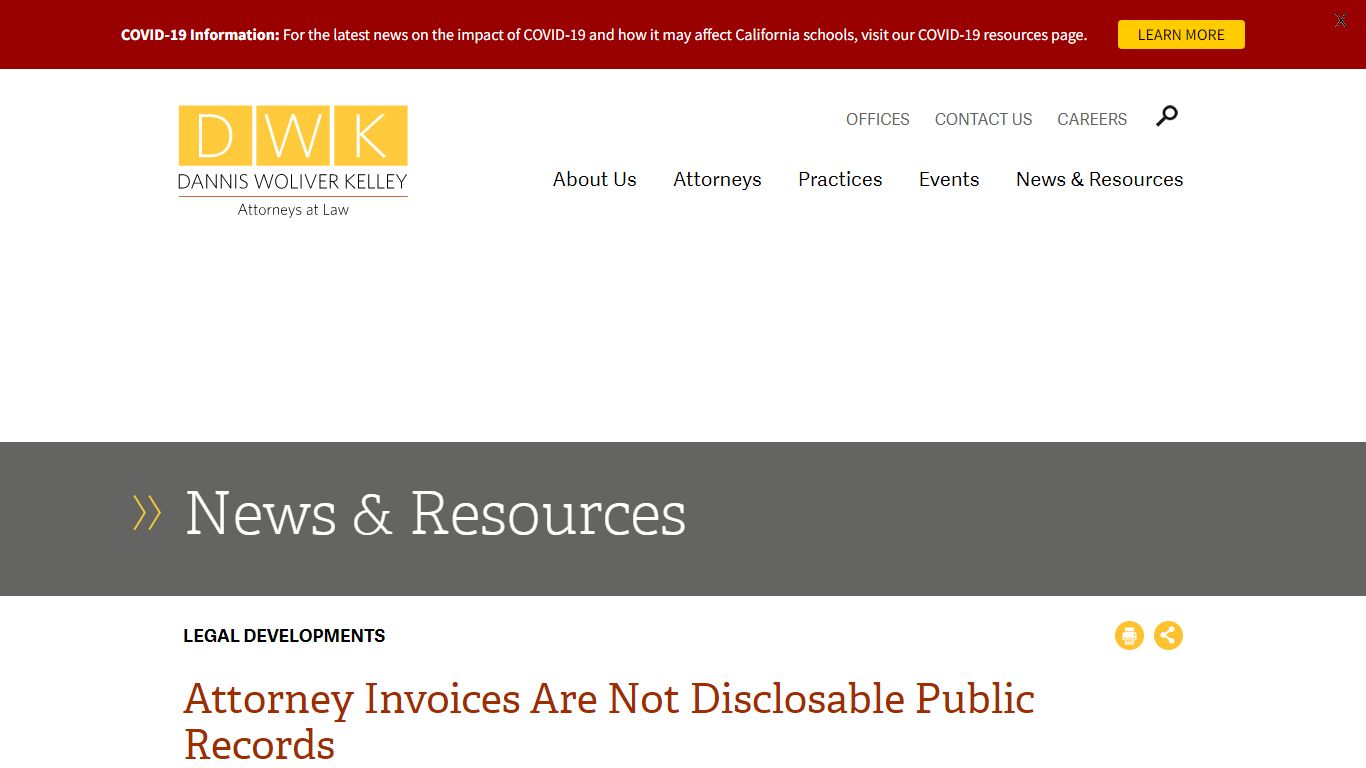 Attorney Invoices Are Not Disclosable Public Records ...